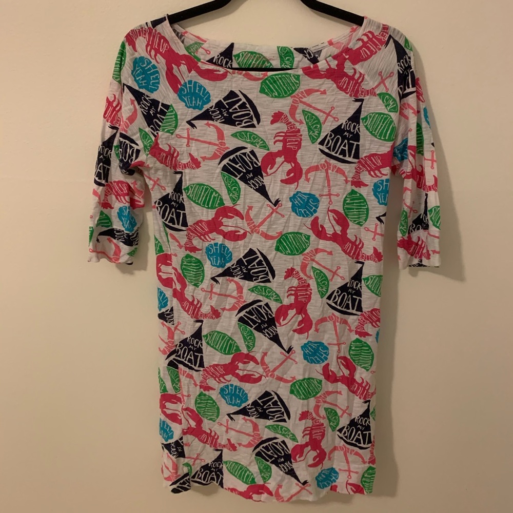 Lilly Pulitzer long sleeve tshirt dress